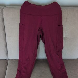 Women's Size XS 90 Degree By Reflex Leggings in Raspberry